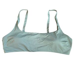 Everlane The Square Neck Padded Bikini Top Green XL